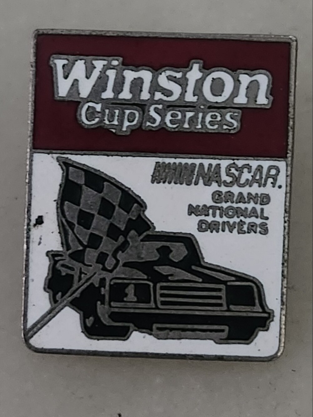 Vtg Winston Cup Series NASCAR Grand National Drivers Retro Enamel Pin